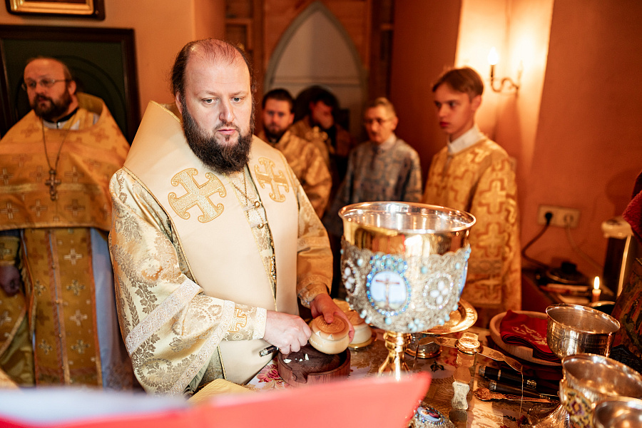 Архиерейское богослужение в Спасском храме деревни Прохорово м.о. Чехов